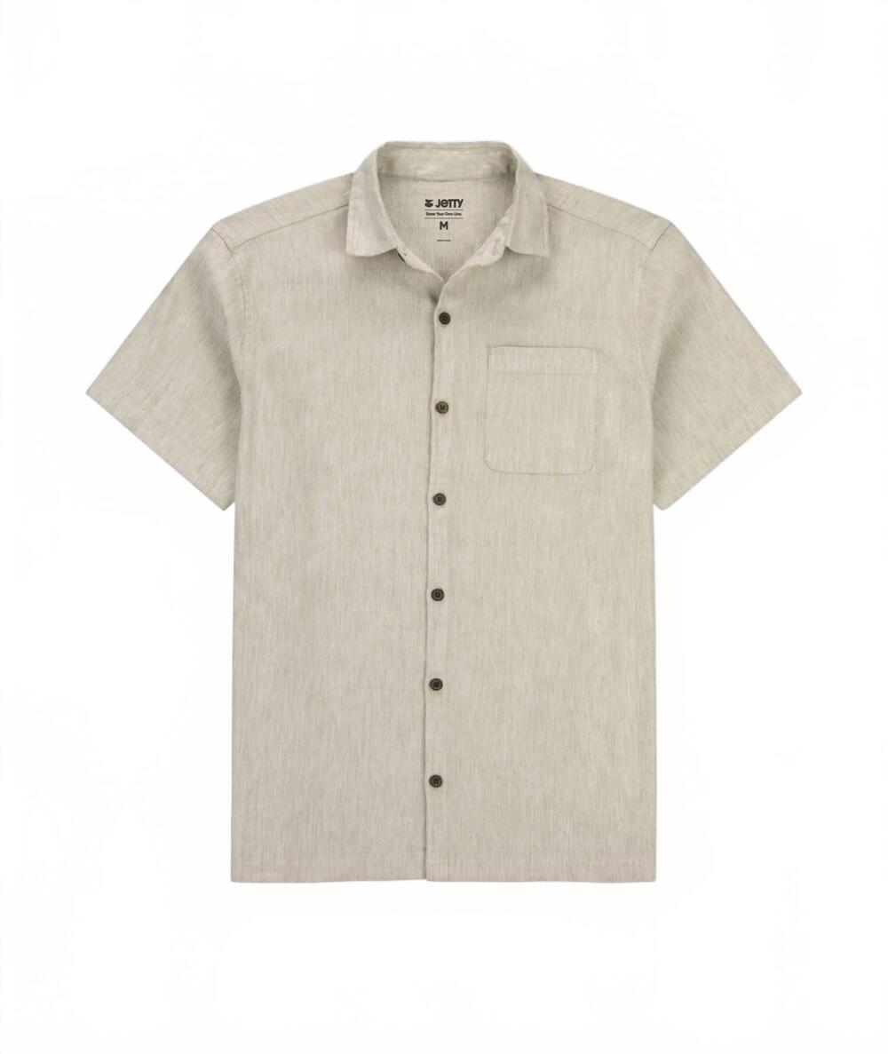 NEW JETTY men's jaye daybreak shirt in tan